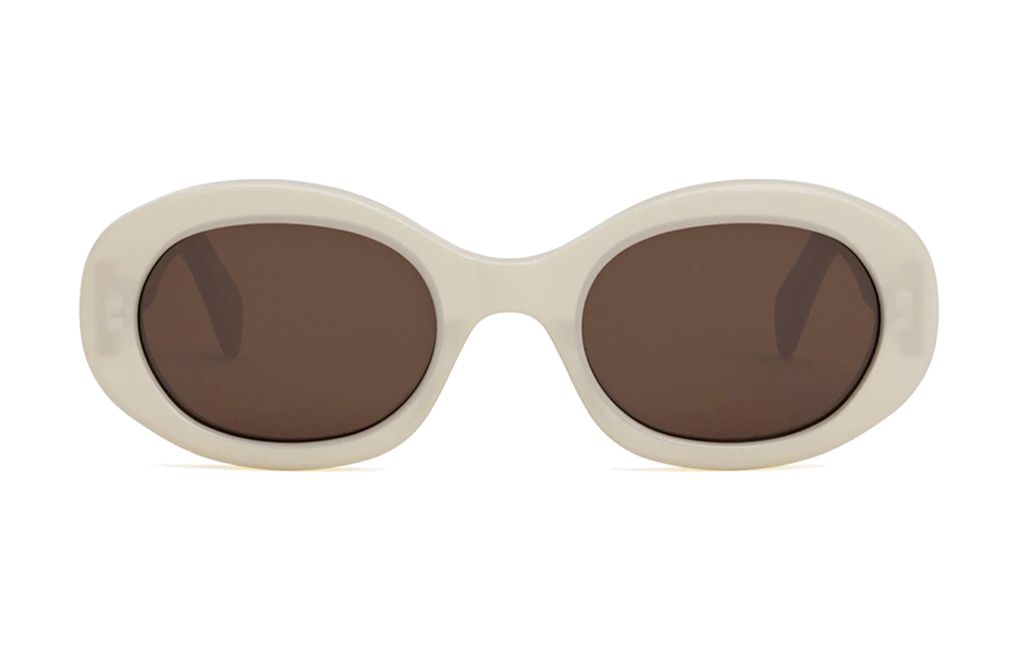 CELINE Oval Sunglasses Unisex with Side Pattern Design for Couples. cl40194u-25e 圖 3