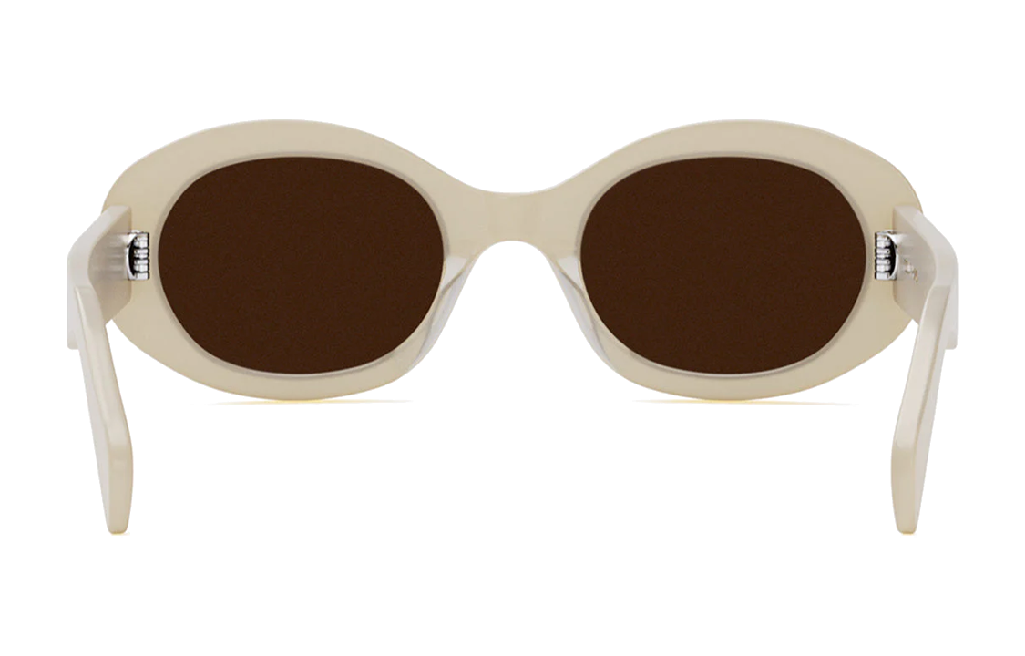 CELINE Oval Sunglasses Unisex with Side Pattern Design for Couples. cl40194u-25e 圖 6