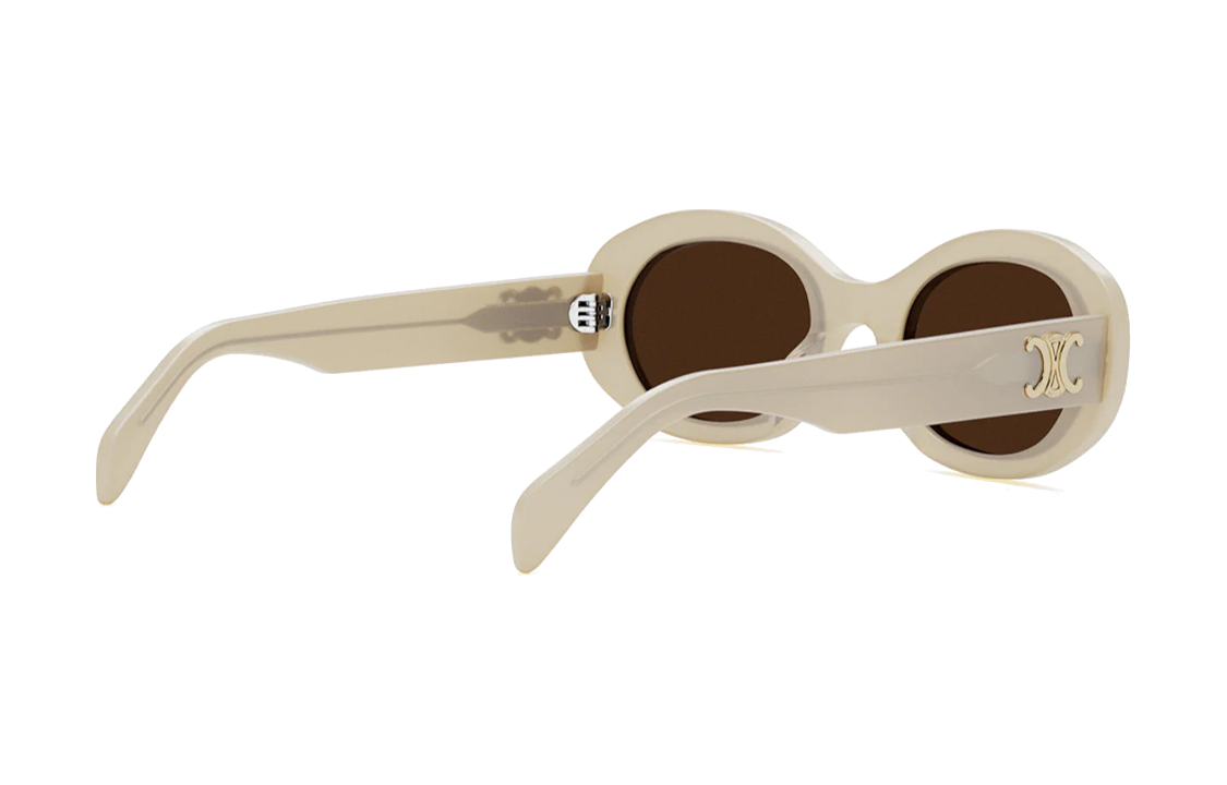 CELINE Oval Sunglasses Unisex with Side Pattern Design for Couples. cl40194u-25e 圖 7