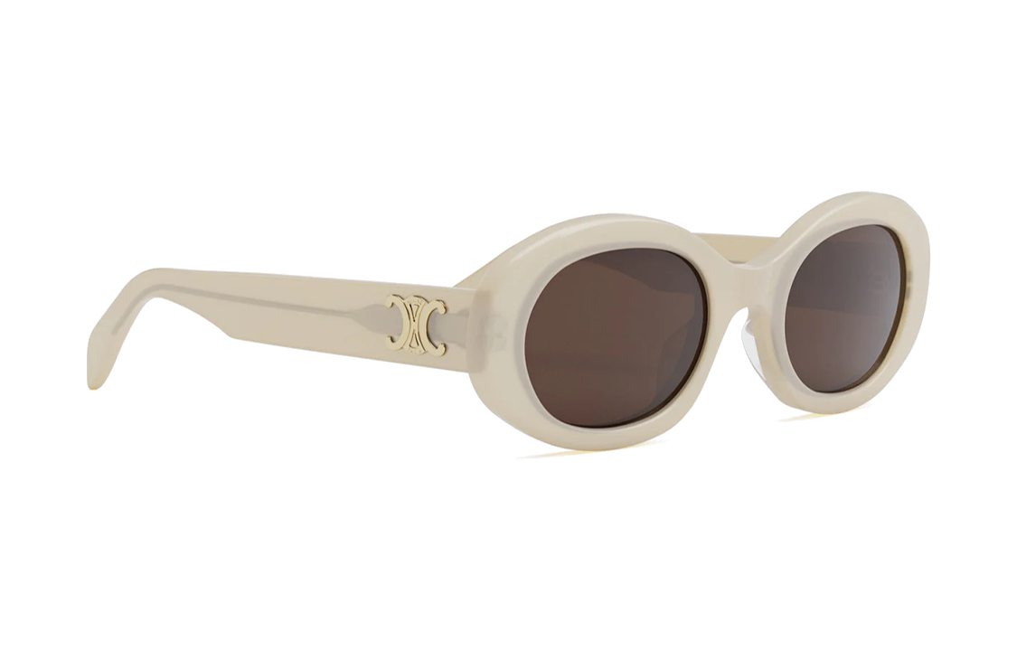 CELINE Oval Sunglasses Unisex with Side Pattern Design for Couples. cl40194u-25e 圖 8