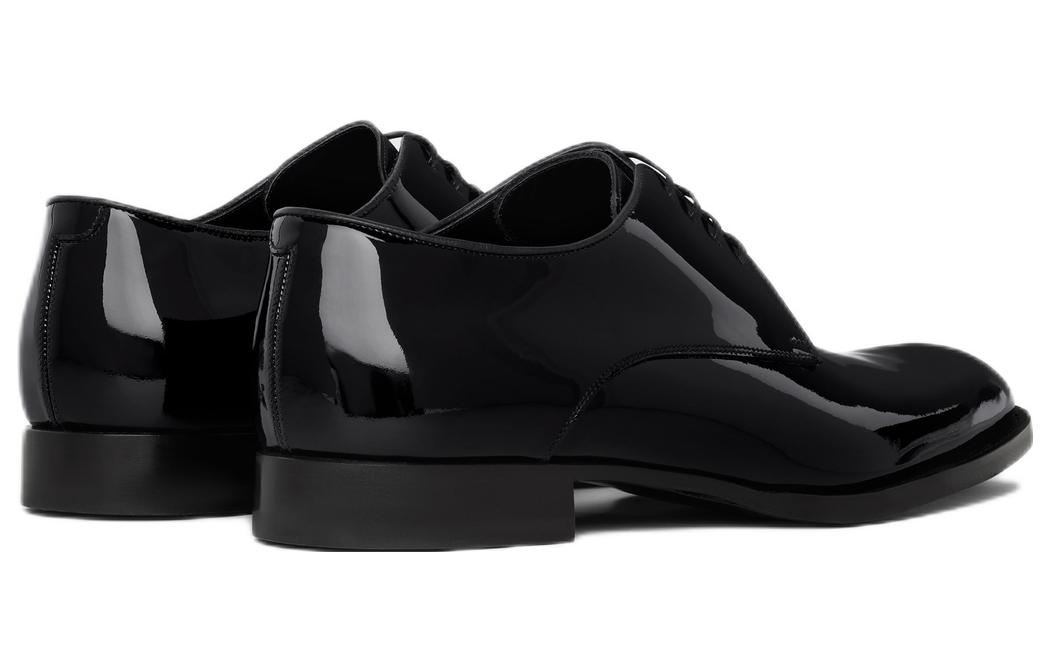 CELINE Patent Lace-Up Derby 'Black' 圖 4