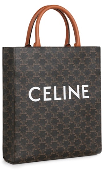 celine-print-cabas-vertical-small-triomphe-tan