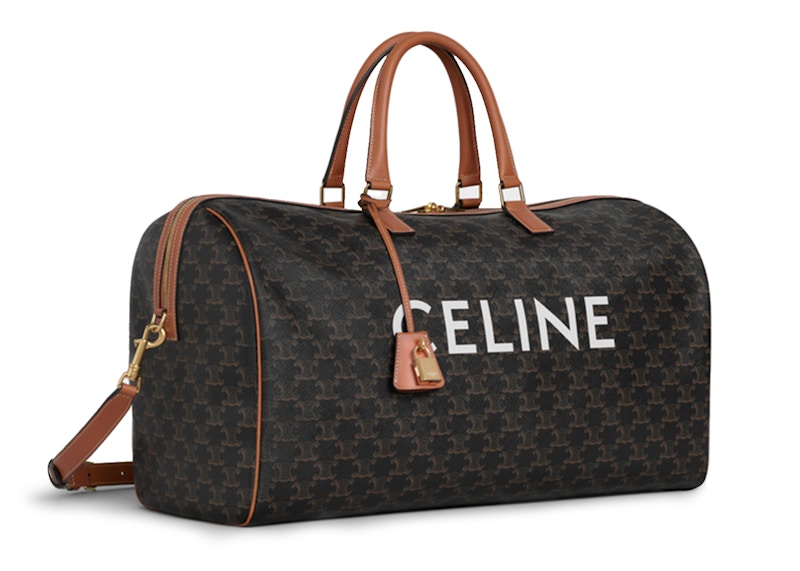 Celine Print Voyage Bag Large Triomphe Tan
