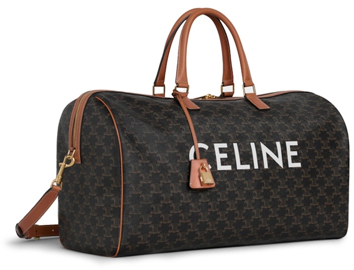celine-print-voyage-bag-large-triomphe-tan