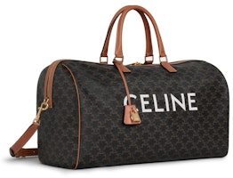 Celine Print Voyage Bag Large Triomphe Tan Celine Print Voyage Bag Large Triomphe Tan