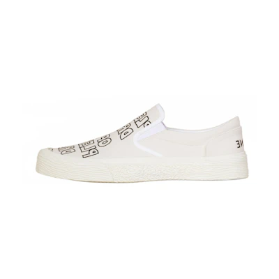 CELINE Printed Faux Leather Sneaker 'White'