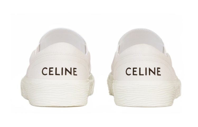CELINE Printed Faux Leather Sneaker 'White' 圖 5