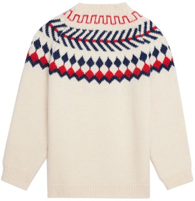 CELINE Corak Asli Crewneck Sweater Wool Shetland - Warna Krim. 2A38Q107O-01CE Lookbook CELINE Corak Asli Crewneck Sweater Wool Shetland - Warna Krim. 2A38Q107O-01CE