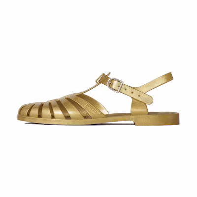 CELINE PVC Sandal 'Gold Roman'
