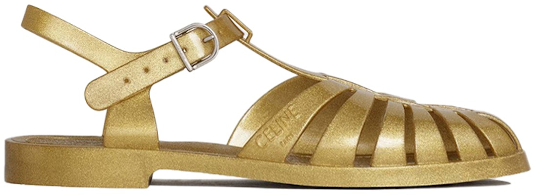 CELINE PVC Sandal 'Gold Roman' 337347000C.35OR Order CELINE PVC Sandal 'Gold Roman' 337347000C.35OR