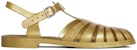 Sandal CELINE PVC 'Gold Roman' Emas 337347000C.35OR