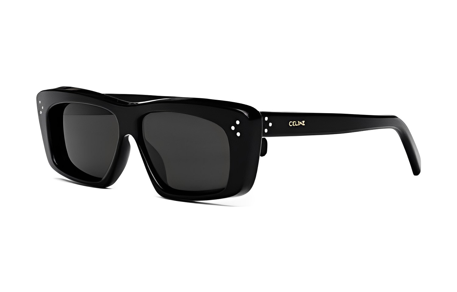 CELINE Rectangular Sunglasses Unisex Fashion Minimalist Trendy Style. CL40259I-01A