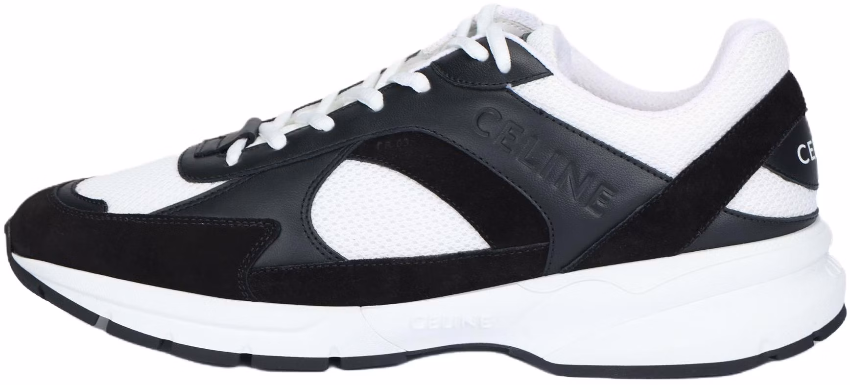 celine-runner-cr-03-suede-lace-up-low-top-casual-shoes-men-s-black-white-361494644-c-38-ab