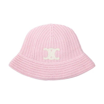 CELINE Seamless Cashmere Bucket Hat Light Pink 2A80T384D25PQ