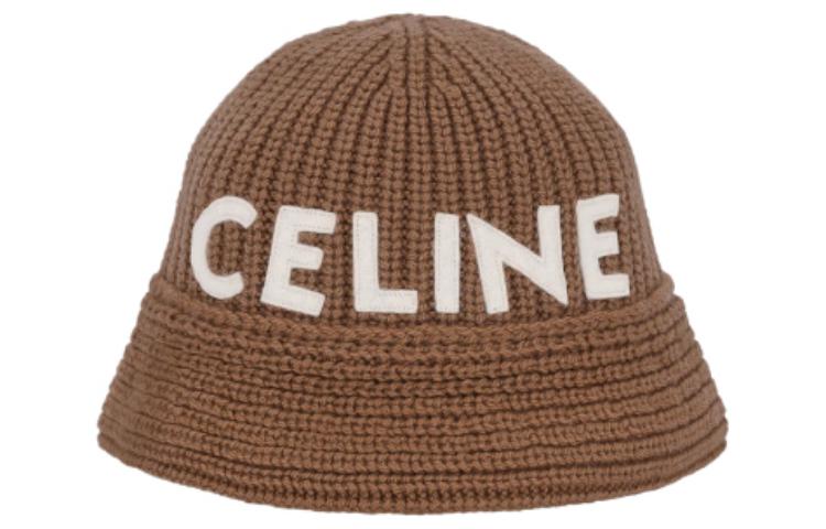 CELINE Seamless Cashmere Fisherman Hat Brown for Men 2A47T384D-02CM