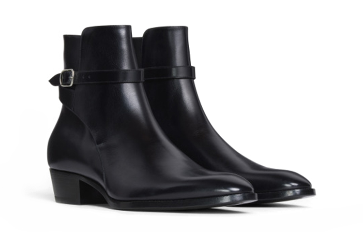 CELINE Shiny Calfskin Ankle Boots 'Black' 圖 3