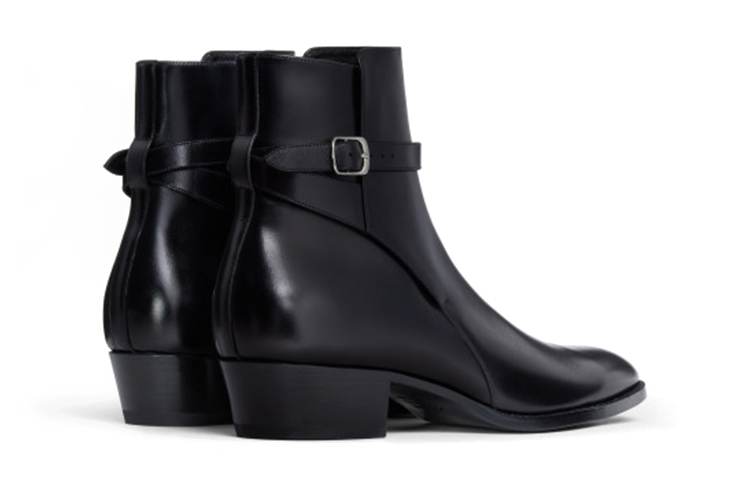 CELINE Shiny Calfskin Ankle Boots 'Black' 圖 4