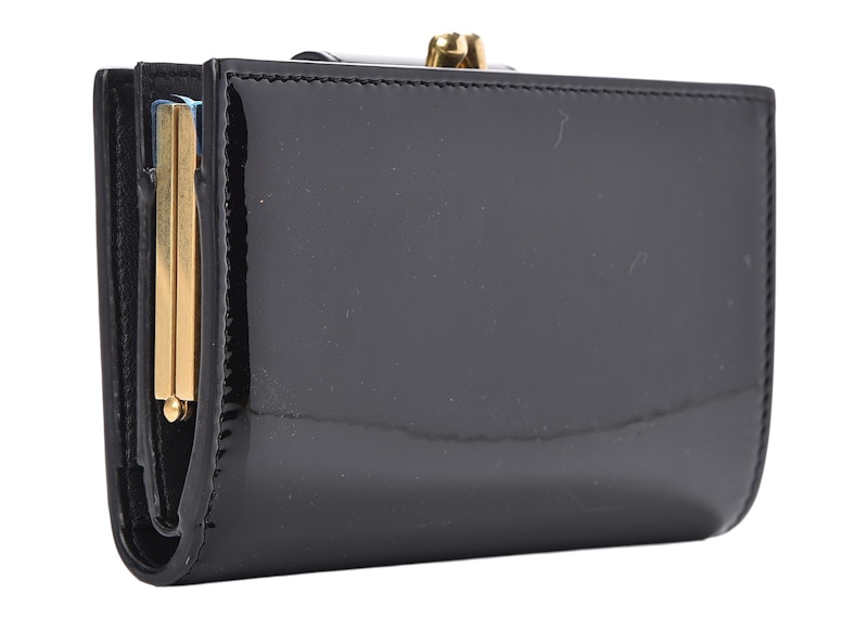 Order Celine Shiny Calfskin Multifunction Wallet Medium Black Patent