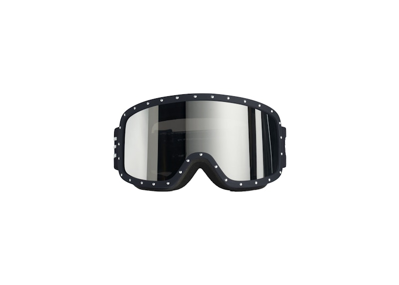 Order Celine Máscara de Esquí Negra con Lentes Espejo Plateado (4S196CMBC.38BL)