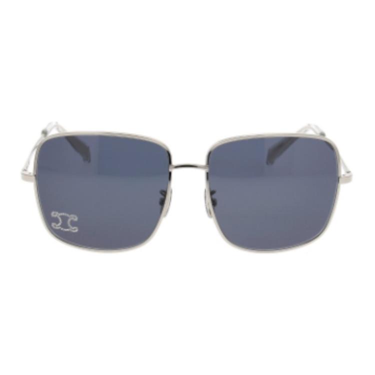 CELINE Silver Rectangular Sunglasses Unisex with Letter Detail Temples MIINTO-46828d83fed7ccde3cca 圖 3