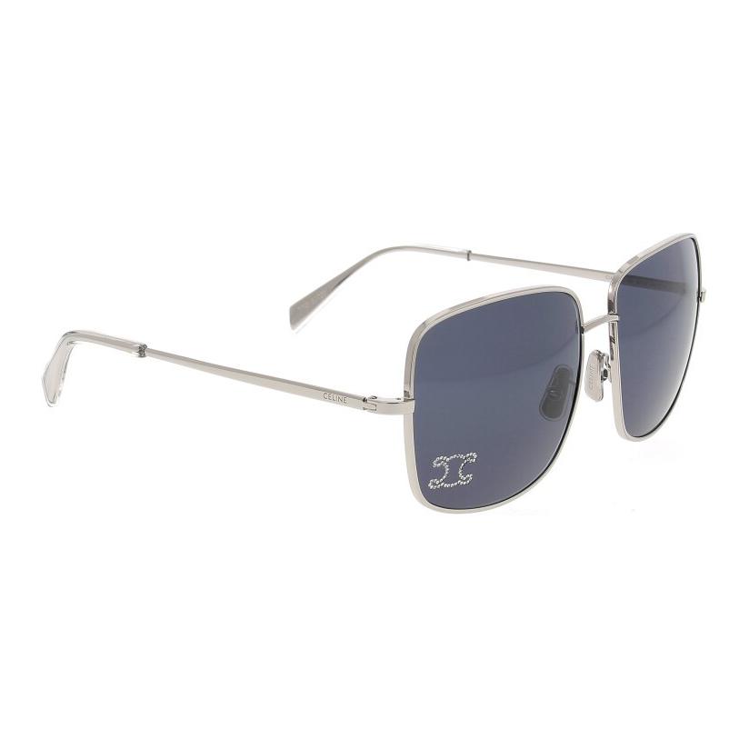 CELINE Silver Rectangular Sunglasses Unisex with Letter Detail Temples MIINTO-46828d83fed7ccde3cca 圖 4