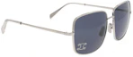 Shop CELINE Silver Rectangular Sunglasses Unisex with Letter Detail Temples MIINTO-46828d83fed7ccde3cca