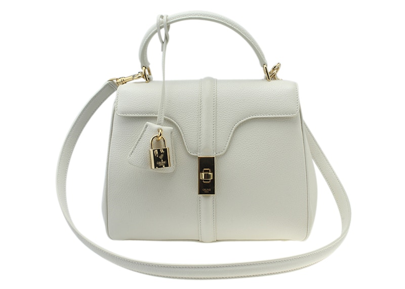 Celine Small 16 Bag White