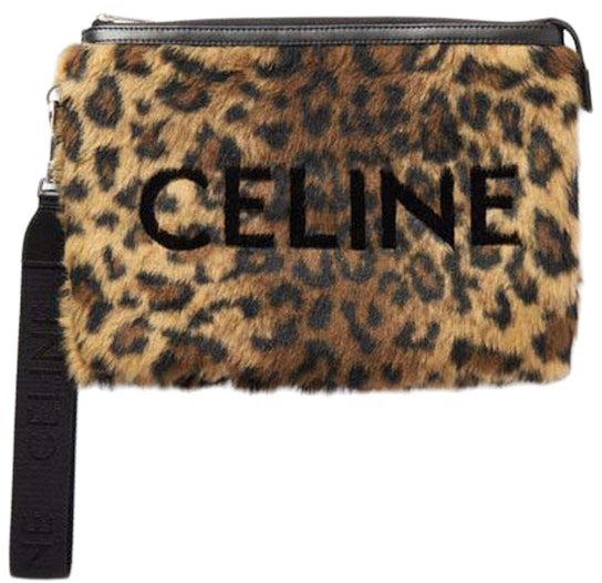celine-small-logo-flocked-leopard-print-faux-fur-pouch-natural-black