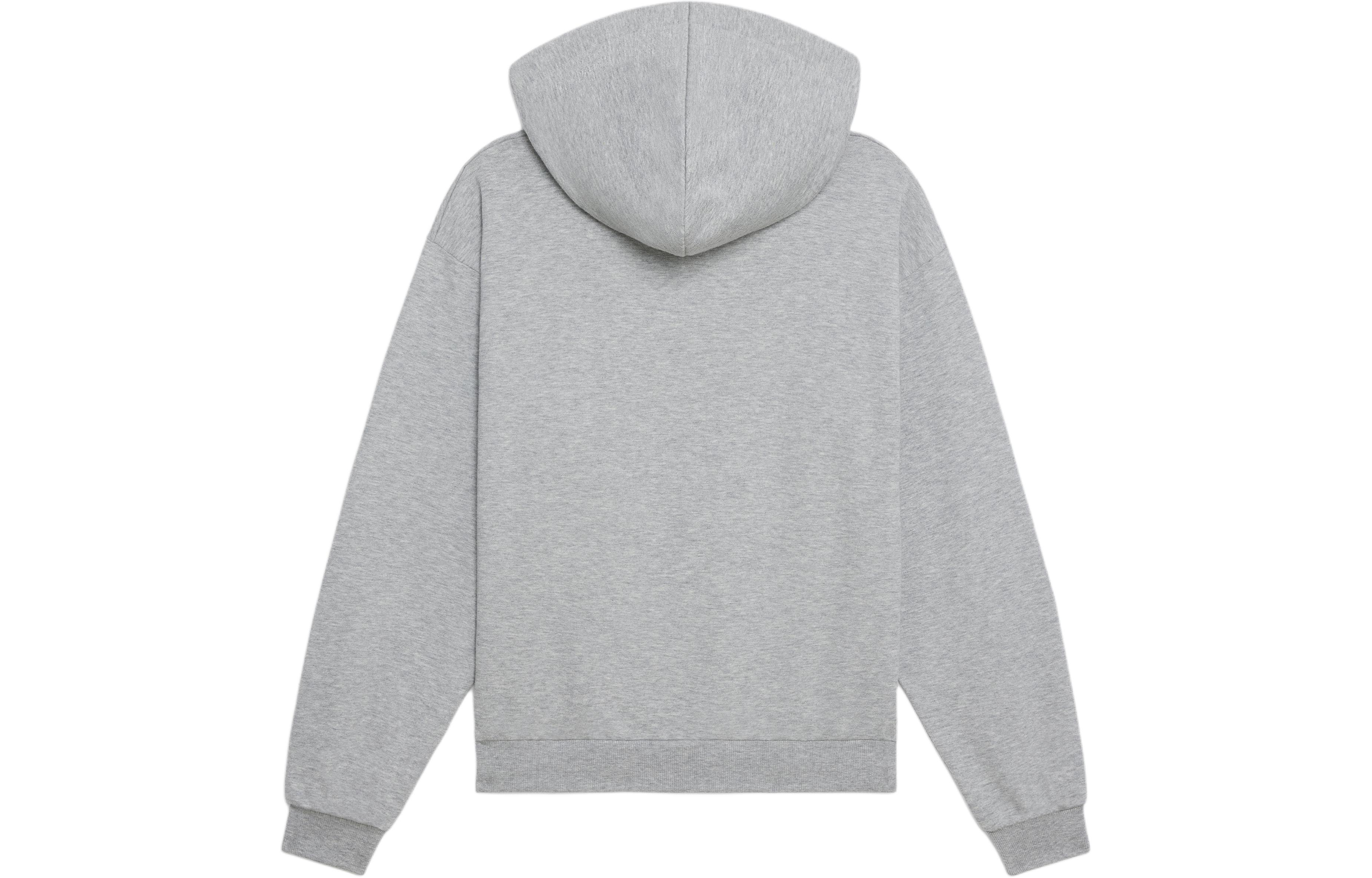 CELINE Solid Color Drawstring Hoodie  Long Sleeve Pullover - Grey 2Y377450I-09OW 圖 3