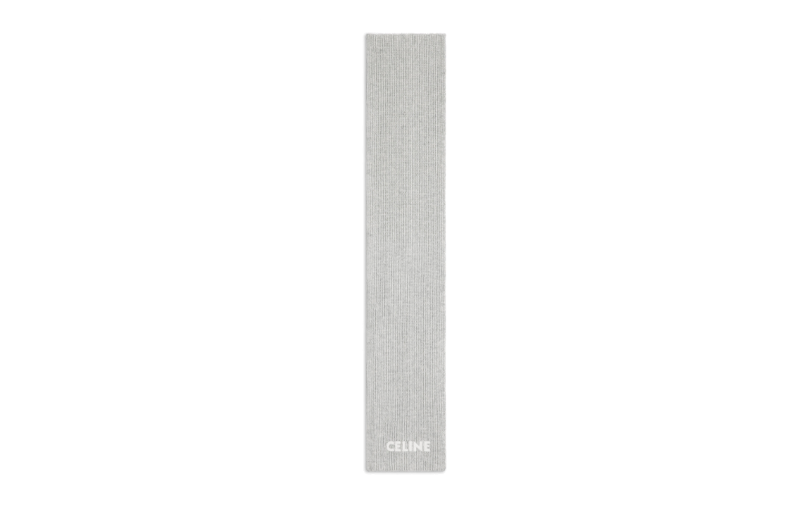 CELINE Solid Color Scarf for Men - Gray CONF-2AC35423P-08GC