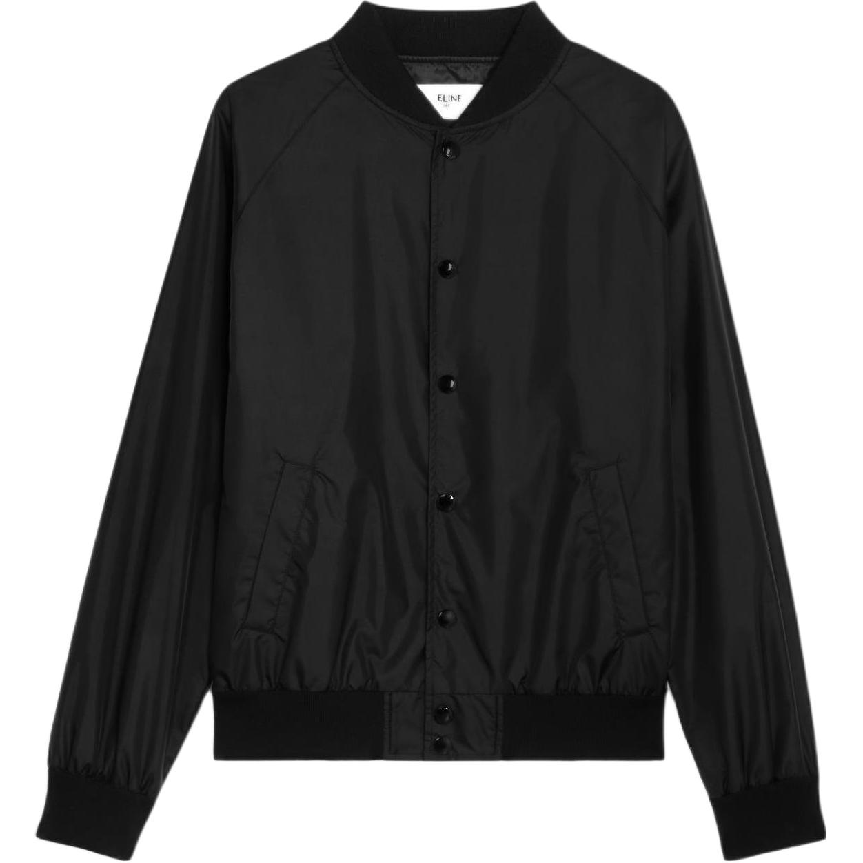 Celine Solid Color Single-Breasted Long Sleeve Jacket - Black 2W751495M-38NO