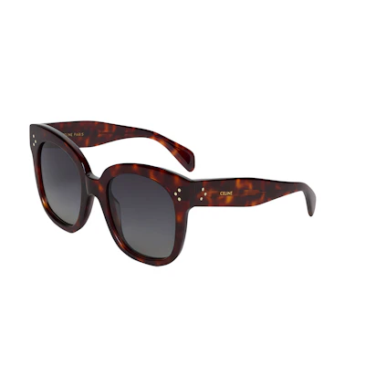 CELINE Square Acetate Sunglasses Tortoiseshell Color 4S002CPLP-19TR