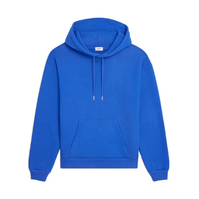CELINE SS21 Blue Logo Print Fleece Pullover Sweatshirt. 2Y499052H-07KW