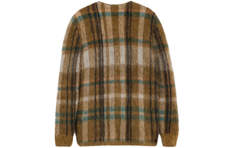 Lookbook CELINE SS21 グリーン チェック モヘア カーディガン セーター ジャケット 2A32J204L-30GN