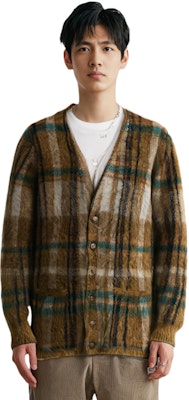 CELINE SS21 グリーン チェック モヘア カーディガン セーター ジャケット 2A32J204L-30GN Purchase CELINE SS21 グリーン チェック モヘア カーディガン セーター ジャケット 2A32J204L-30GN