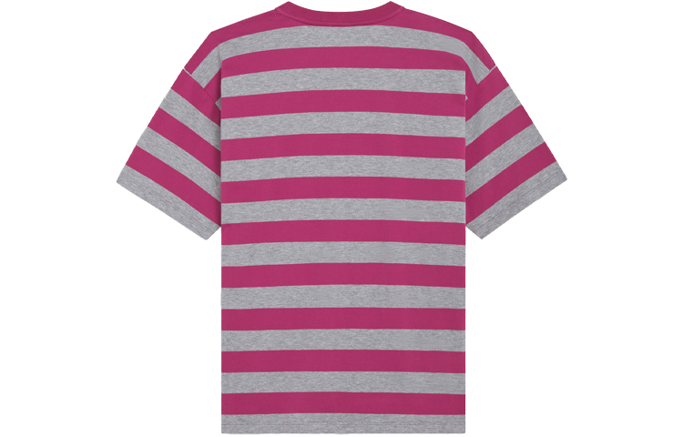 Lookbook CELINE SS21 Kaos Pria Pink Striped Loose Fit Crew Neck. 2X651795M-25GR