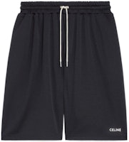 CELINE SS22 Black Double-Sided Knit Casual Shorts. 2Z144121O-38NO CELINE SS22 Black Double-Sided Knit Casual Shorts. 2Z144121O-38NO
