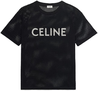 CELINE SS22 黑色字母印花短袖T恤 2X62A950P-38AW Buy CELINE SS22 黑色字母印花短袖T恤 2X62A950P-38AW