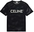 Buy CELINE SS22 Kaos Hitam Crewneck Lengan Pendek dengan Cetak Huruf 2X62A950P-38AW