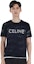 Purchase CELINE SS22 Kaos Hitam Crewneck Lengan Pendek dengan Cetak Huruf 2X62A950P-38AW
