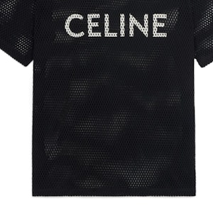 CELINE SS22 黑色字母印花短袖T恤 2X62A950P-38AW Sizing CELINE SS22 黑色字母印花短袖T恤 2X62A950P-38AW