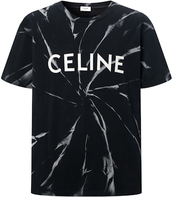 CELINE SS22 Kaos Crewneck Hitam Tie-Dye Logo Print 2X820643O-38AW Buy CELINE SS22 Kaos Crewneck Hitam Tie-Dye Logo Print 2X820643O-38AW