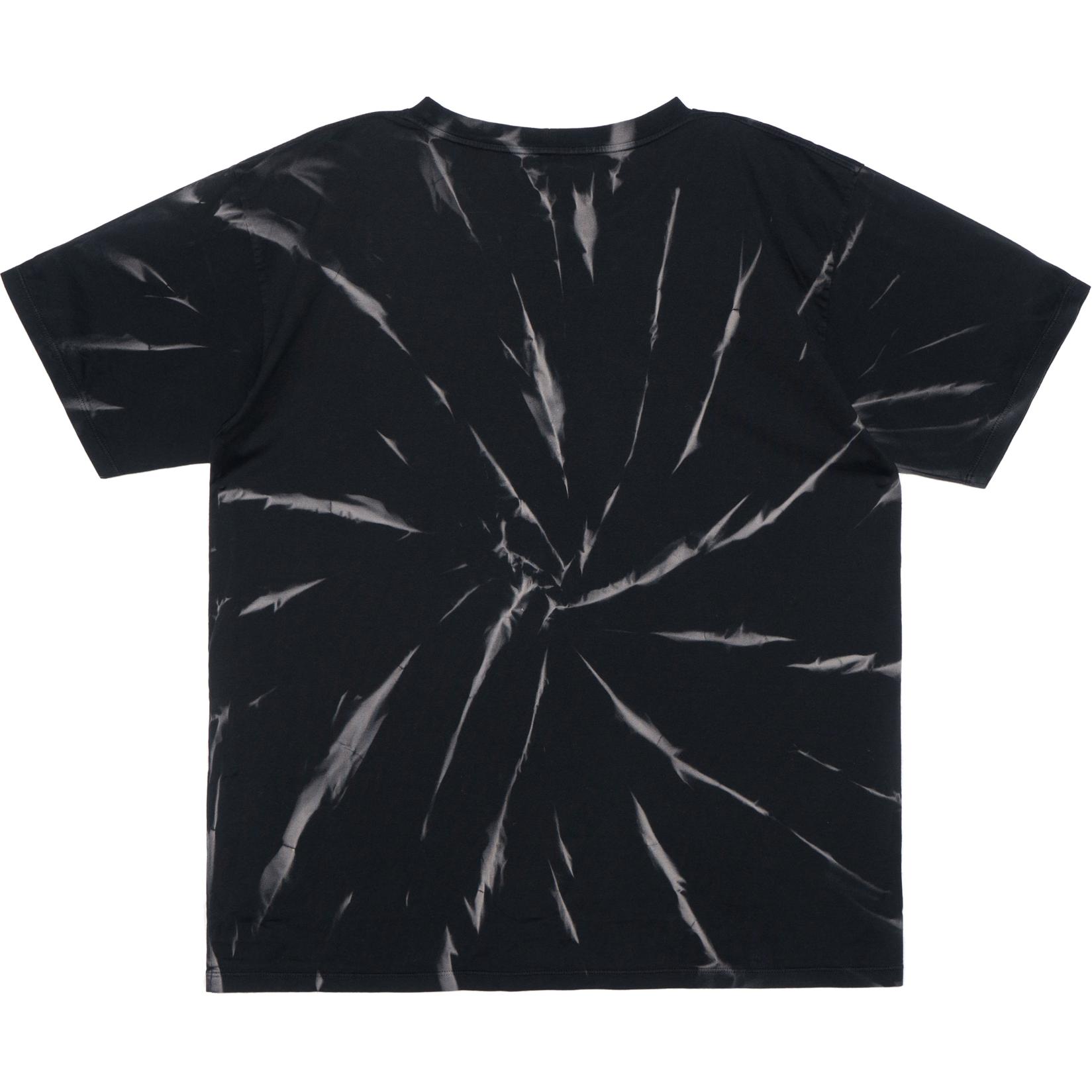 Lookbook CELINE SS22 Kaos Crewneck Hitam Tie-Dye Logo Print 2X820643O-38AW