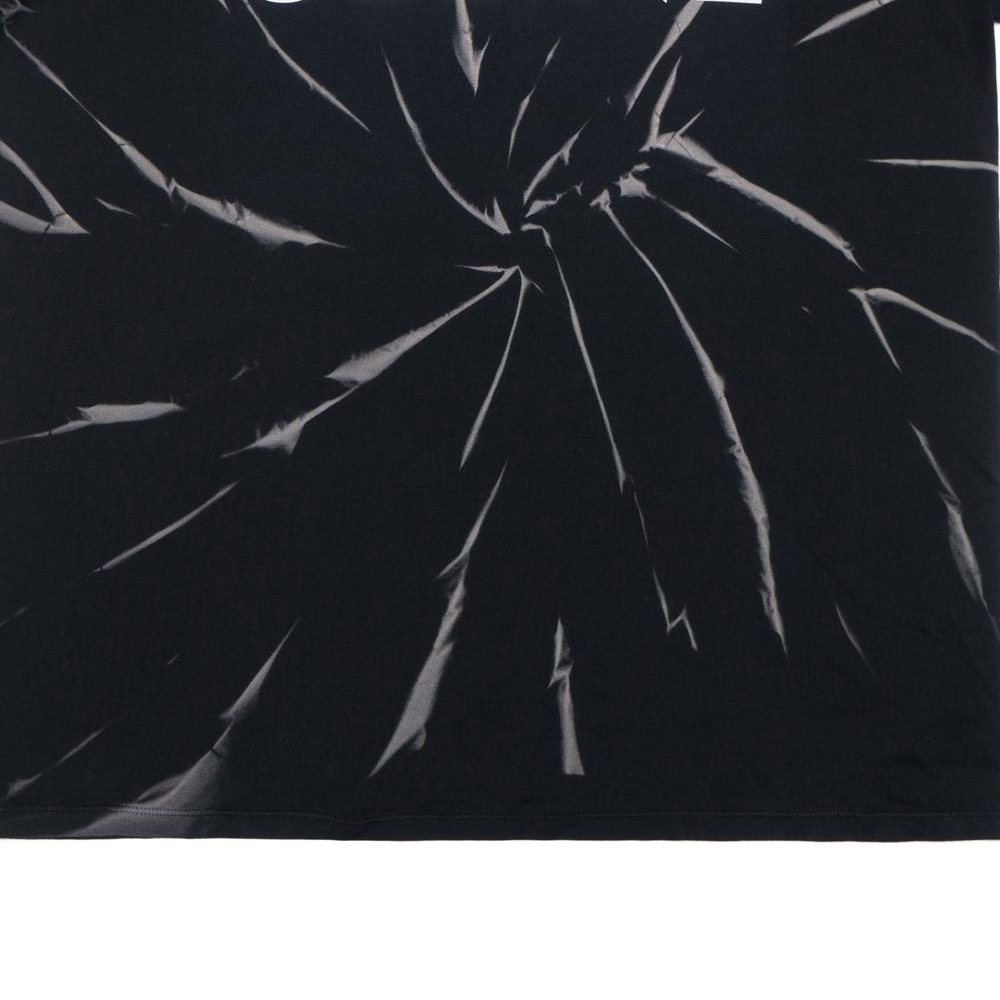 Sizing CELINE SS22 Kaos Crewneck Hitam Tie-Dye Logo Print 2X820643O-38AW