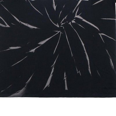 CELINE SS22 Black Tie-Dye Logo Print Crewneck T-Shirt 2X820643O-38AW Sizing CELINE SS22 Black Tie-Dye Logo Print Crewneck T-Shirt 2X820643O-38AW