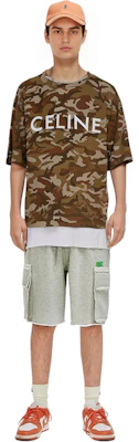 CELINE SS22 Camouflage Logo Loose Fit T-Shirt - Camo Color. 2X681246Q-08CW Shop CELINE SS22 Camouflage Logo Loose Fit T-Shirt - Camo Color. 2X681246Q-08CW