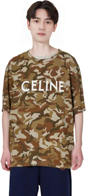 CELINE SS22 Camouflage Logo Loose Fit T-Shirt - Camo Color. 2X681246Q-08CW Purchase CELINE SS22 Camouflage Logo Loose Fit T-Shirt - Camo Color. 2X681246Q-08CW