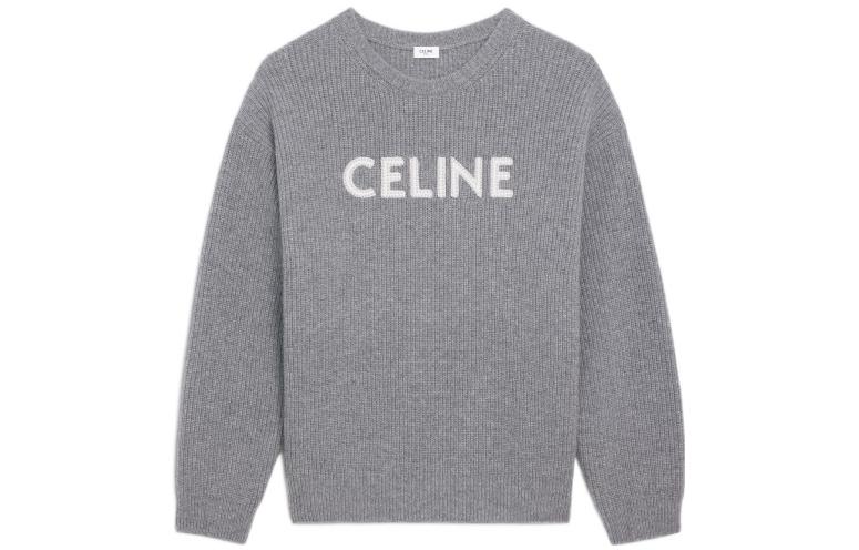 Order Suéter Gris CELINE SS22 con Logo. 2A11X667Q-09GM