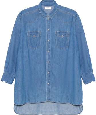 CELINE SS22 Solid Blue Long Sleeve Button-Up Shirt. 2T217362M-07UO Buy CELINE SS22 Solid Blue Long Sleeve Button-Up Shirt. 2T217362M-07UO