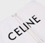 Sizing CELINE SS22 白色拼接Logo印花抽繩短褲 2Z156670Q-01OB